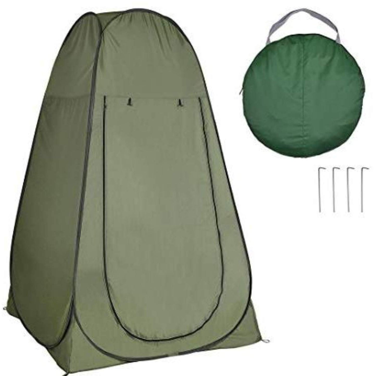 FabSports Foldable Privacy Portable Pop-up Tent, can be Used as Cloth Changing Tent or Toilet Tent for Camping, Hiking, Beach, Outdoors and Picnic with Bag