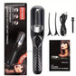 Cordless Split End Hair Trimmer Machine | Rechargeable Electric Split Ends Remover Tool for Dry, Damaged, Curly, Frizzy Hair | 2-in-1 Automatic Split End Cutter for Men & Women, Black