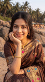 VALLABHADHISH SAREE     CATELOG NO.: DD-074   Fabric: Banarasi Soft Silk Saree With Meenakari Work
