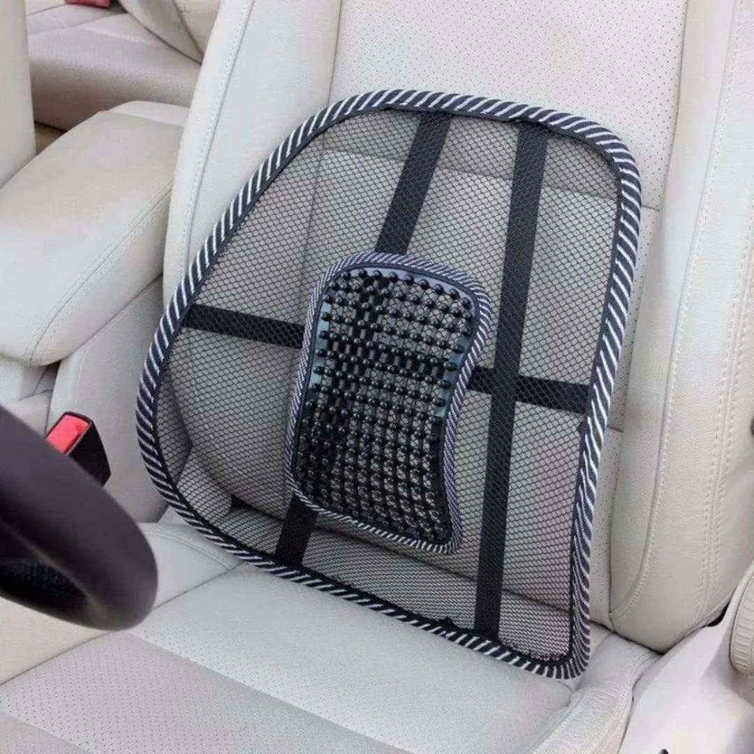 Car Back Rest with Lumbar Support Mesh Cushion Pad,Universal Back Lumbar Support for Chair Back Rest Cushions Ergonomic Seat Lumber Back Correction for Comfortable Seating Medical & Supports