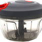 Handy Mini Plastic Vegetable Chopper Cutter for Kitchen Accessories with 3 Blades,