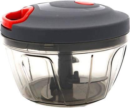 Handy Mini Plastic Vegetable Chopper Cutter for Kitchen Accessories with 3 Blades,