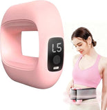 Massage Belt for Men and Women, Wireless Electric Fascia Ring with Heat Therapy, 3 Massage Modes, 5 Power Levels, LED Indicator and Adjustable Body Strap