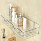 Transparent Acrylic Bathroom Shelf | No Drill Wall Mounted Organizer Heavy Duty Self Adhesive Shower for Shampoo, Conditioner, Skincare Rustproof Clear Storage Rack Bathroom, Wash Basin