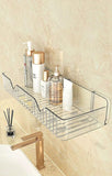 Transparent Acrylic Bathroom Shelf | No Drill Wall Mounted Organizer Heavy Duty Self Adhesive Shower for Shampoo, Conditioner, Skincare Rustproof Clear Storage Rack Bathroom, Wash Basin