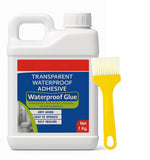 Transparent Waterproofing Glue with Brush for Roof Leakage, Crack Seal Water Leakage Solution Indoor Outdoor, Waterproof Adhesive Sealant for Bathroom Pipe Wall Tile Surface Window