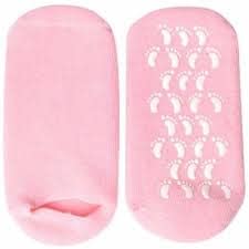 Moisturizing Silicone Spa Gel Socks for Women & Men – Crack Heel Repair Socks with Natural Oil & Vitamin E for Dry Cracked Feet (Multicolor, 1 Pair