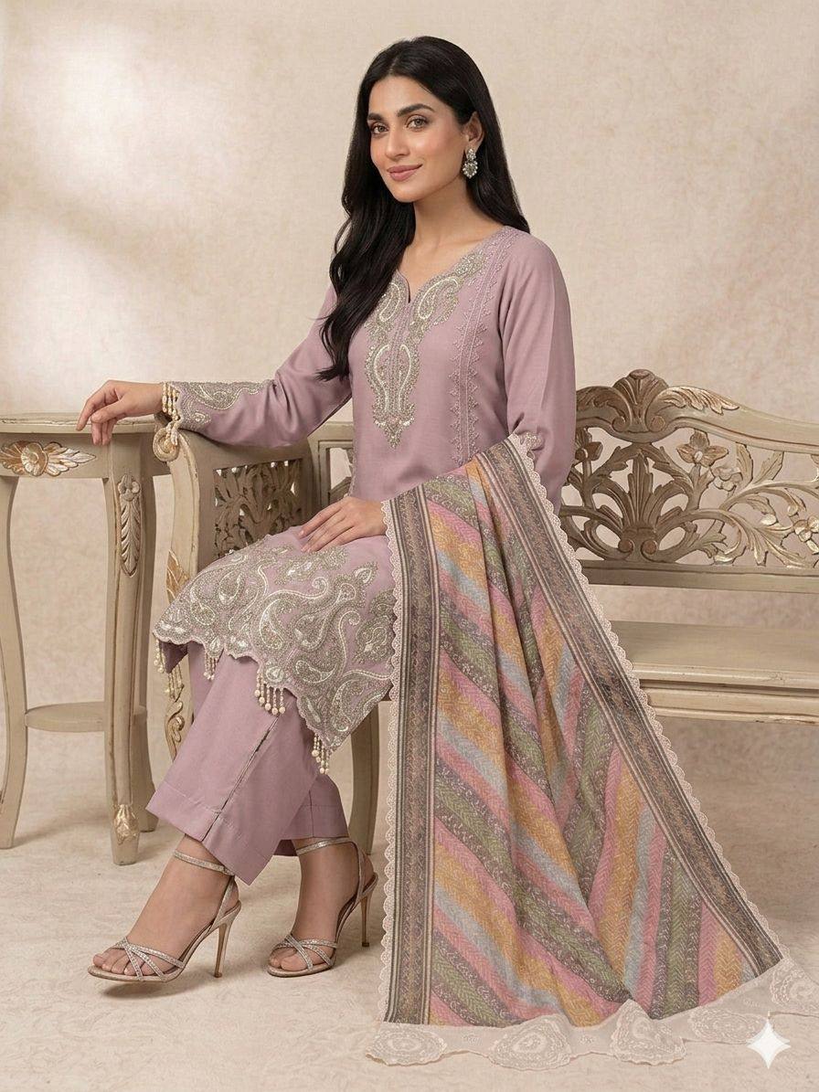 THIS WEDDING SEASON WEAR OUR BEAUTIFUL SEQUENCE EMBROIDERED TOP , PLAZZO WITH DUPATTA ✨ 2 New Colo