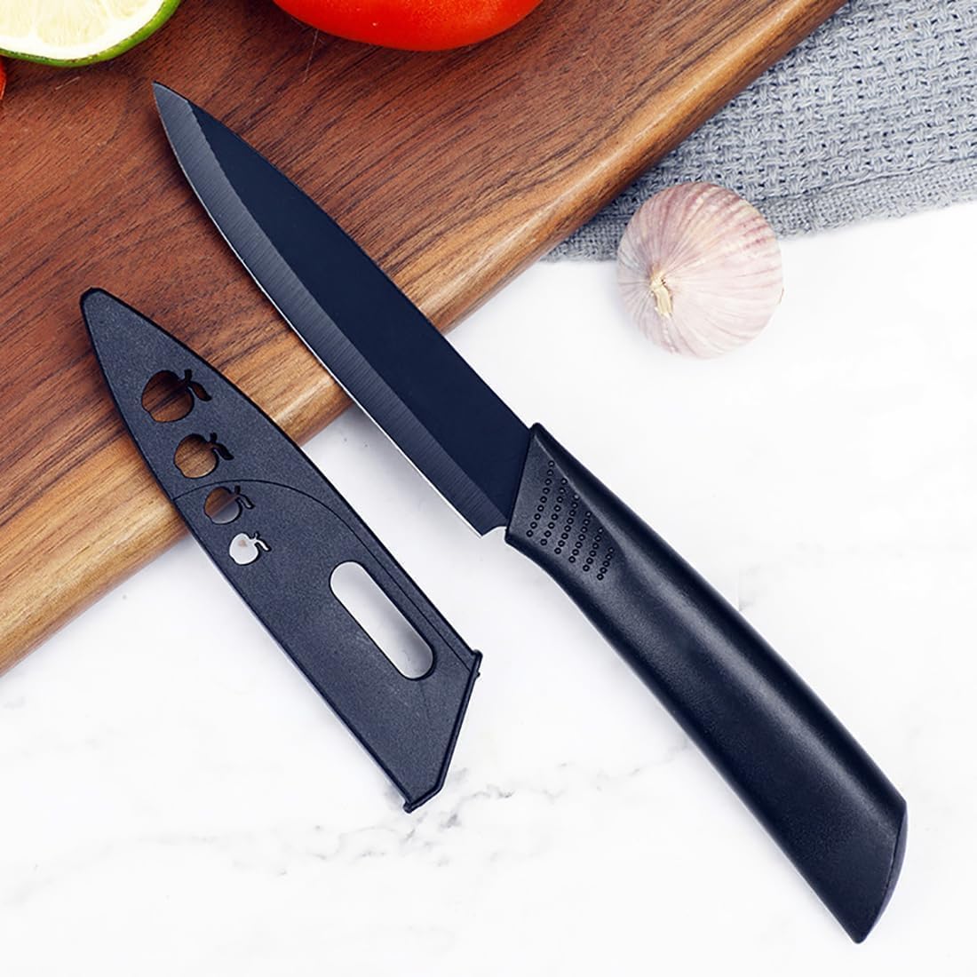 Stainless Steel Professional Kitchen Knife Set, 3-Piece Meat and Chef's Knife with Non-Slip Handle, Manual Sharpening for Home and Restaurant Use