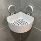 Bathroom Organiser Shelf for Wall Mounted Accessories,Plastic Bathroom Self Adhesive Shelves Without Drilling with Hanging Shelves (White)