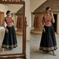 Lehenga Stitched Lehenga Fabric : Roman Silk Lehenga Work : Mirror Work Less