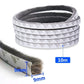 URBANMONK 10 Meter Weather Stripping Door Seal Strip | Self Adhesive Weather Strip Sound proofing for Windows | Window Sealing Strips for Gap | soundproof Door Seal (Grey) Wool