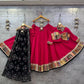 Pure roman silk  chaniya choli with heavy vintage work border