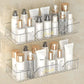 Transparent Acrylic Bathroom Shelf | No Drill Wall Mounted Organizer Heavy Duty Self Adhesive Shower for Shampoo, Conditioner, Skincare Rustproof Clear Storage Rack Bathroom, Wash Basin