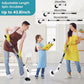 Seseno 9 in 1 Electric Spin Scrubber, Cleaning Brush Scrubber for Home, 300RPM/Min, 8 Replaceable Brush Heads, 3 Adjustable Size, 2 Adjustable Speeds, for Bathroom, Floor Tiles