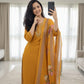 TOP FABRIC :  SLUB COTTON WITH CUT PEST EMBROIDERY WORK
