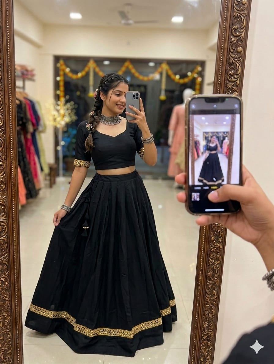 Lehenga (Stitched) Lehenga Fabric : Roman Silk