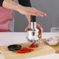 Onion Garlic Hand Press Chopper, Stainless Steel, Manual Operation, for Vegetables, Small
