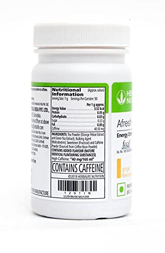HERBALIFE Afresh Energy Drink - Peach Flavor & Lemon Flavor For Weight Loss Energy Drink��(50 g, Peach, Lemon Flavored)