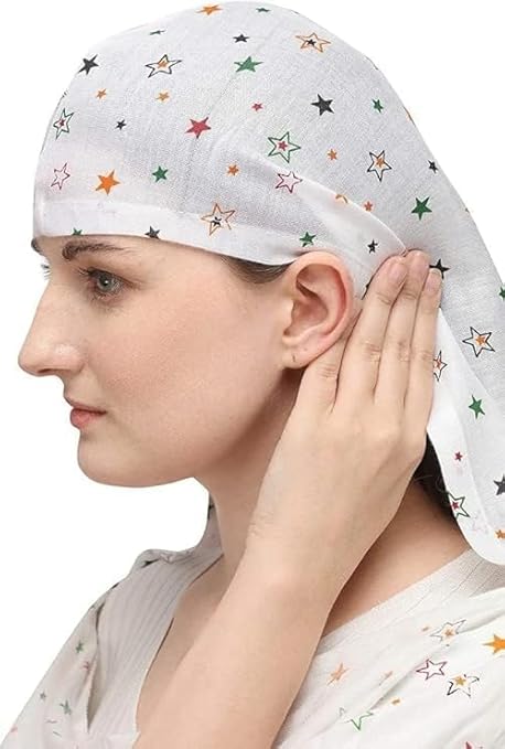 SCARF Pure Cotton Soft & Breathable Sun Protection White Plain Scaff| Universal Size | For Girl & Women