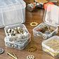 small plastic storage box 1 big storage box and 14 small inner boxes cases with lids clear craft supply cases for jewelry, beads, screws, pills, diy storage & travel accessories