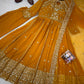 LAUNCHING NEW RED , RAMA , YELLOW DESIGNER ANARKALI GOWN ENHANCE THE BEAUTY OF YOUR WARDROBE WITH THIS NEWLY LAUNCHED ANARKALI GOWN SET