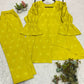 THIS SUMMER SEASON WEAR TRENDY CO-ORD SET WITH EMBROIDERY WORK