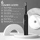 Sonic Electric Tooth Brush For Adults With 5 Modes, 4 Brush Heads & Rechargeable | Ultrasonic Tooth Brush IPX7 Waterproof Cleaning Toothbrushes Adults (Multicolor, Standard,