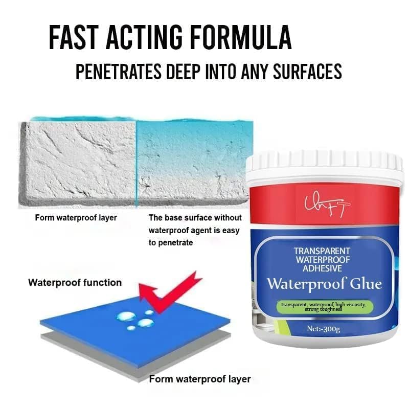 Waterproof Glue,Insulating Sealant,Transparent Repairing Leak Waterproof Adhesive,Super Strong Bonding Sealant Invisible Agent Adhesive