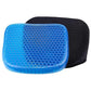 B W Egg-Seater Gel Honeycomb Seat Cushion, Ergonomic Orthopedic Support, Blue Cooling Pad with Non-Slip Cover for Office Chair, Car, Wheelchair.