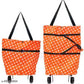 Ayuransh Expandable Shopping Trolley Bag with Wheels, Foldable, Random Patterns and Colors