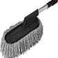 Car Duster Microfiber Brush Wax-Coated | Shine & Dust Removal Cleaning Brush | Wax-Coated Duster for Cars