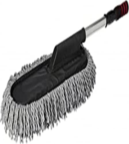 Car Duster Microfiber Brush Wax-Coated | Shine & Dust Removal Cleaning Brush | Wax-Coated Duster for Cars