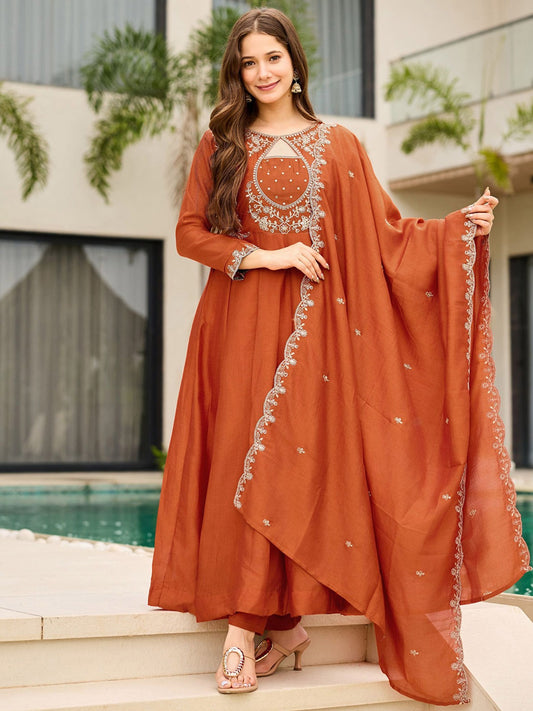 Presenting New NK Series High Quality   Top Fabric: VICHITRA  Work: Embroidered Work  Neck: Round Neck