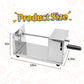 Stainless Steel Potato Slicer Cutter Machine Twister Curly Spiral French Fry Tornado Manual Stainless Steel Twisted Potato Slicer Spiral Vegetable Cutter French Fry 6 x 5.5 x 11.3 inches