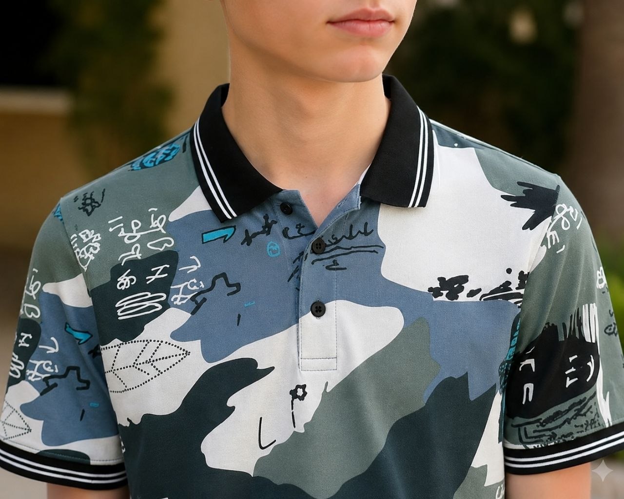 T-SHIRT  :-   TITLE:- Boys Polo T-Shirt with Ribbed Collar,Boys Short Sleeve Polo Neck T-Shirt,Boys Casual Polo T-Shirt,Boys Regular Fit Polo T-Shirt,Boys Printed Polo T-Shirt