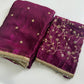 Space Sattin Multi Sequence Full Worked Saree With Original Mirror Lace & Havey Sequence Full Worked Blouse