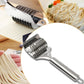 CrazySoul Stainless Steel Nool Parotta Cutter Roller | Lachha Paratha & Noodles Cutter | Multi-Purpose Kitchen Tool