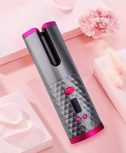 Avenn USB Rechargeable Automatic Wireless Electric Hair Curler, Cordless Auto Curler with L/R Rotating, 6 Temperature Settings 150°C-200°C, Multicolor