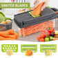 Vegetable Chopper Onion Chopper Multifunctional 14 in 1 Food Slicer Dicer Cutter Cheese Grater Home Essentials Kitchen Gadgets Veggie