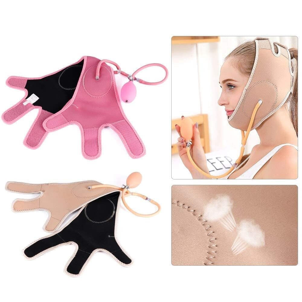 Cozron Silicone V Face Mask, Face Lift Up Belt for Facial Slimming, Chin & Cheek Slimming Bandage Mask, Double Chin Fat Reducer, Skin Tightening for Women & Men (MultiColour)