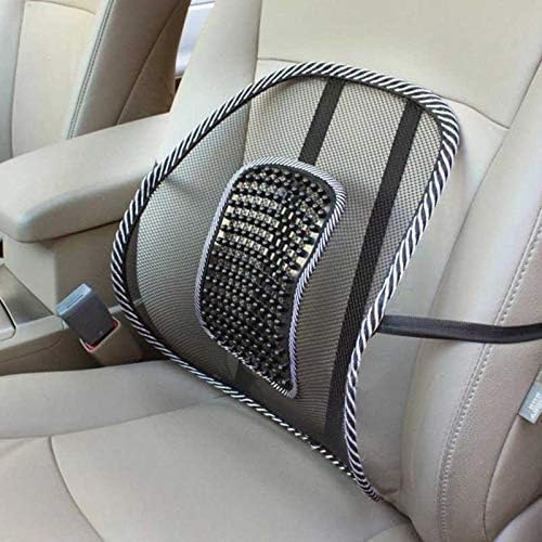 Car Back Rest with Lumbar Support Mesh Cushion Pad,Universal Back Lumbar Support for Chair Back Rest Cushions Ergonomic Seat Lumber Back Correction for Comfortable Seating Medical & Supports