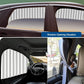 TEKCOOL 4pcs Universal Fit Magnetic Car Side Window Curtains, Foldable Car Window Privacy Curtains Sunshade Side Magnet Pleated Car Window Curtain - Removable - Keeps Cooler Screen for Baby (Grey)'