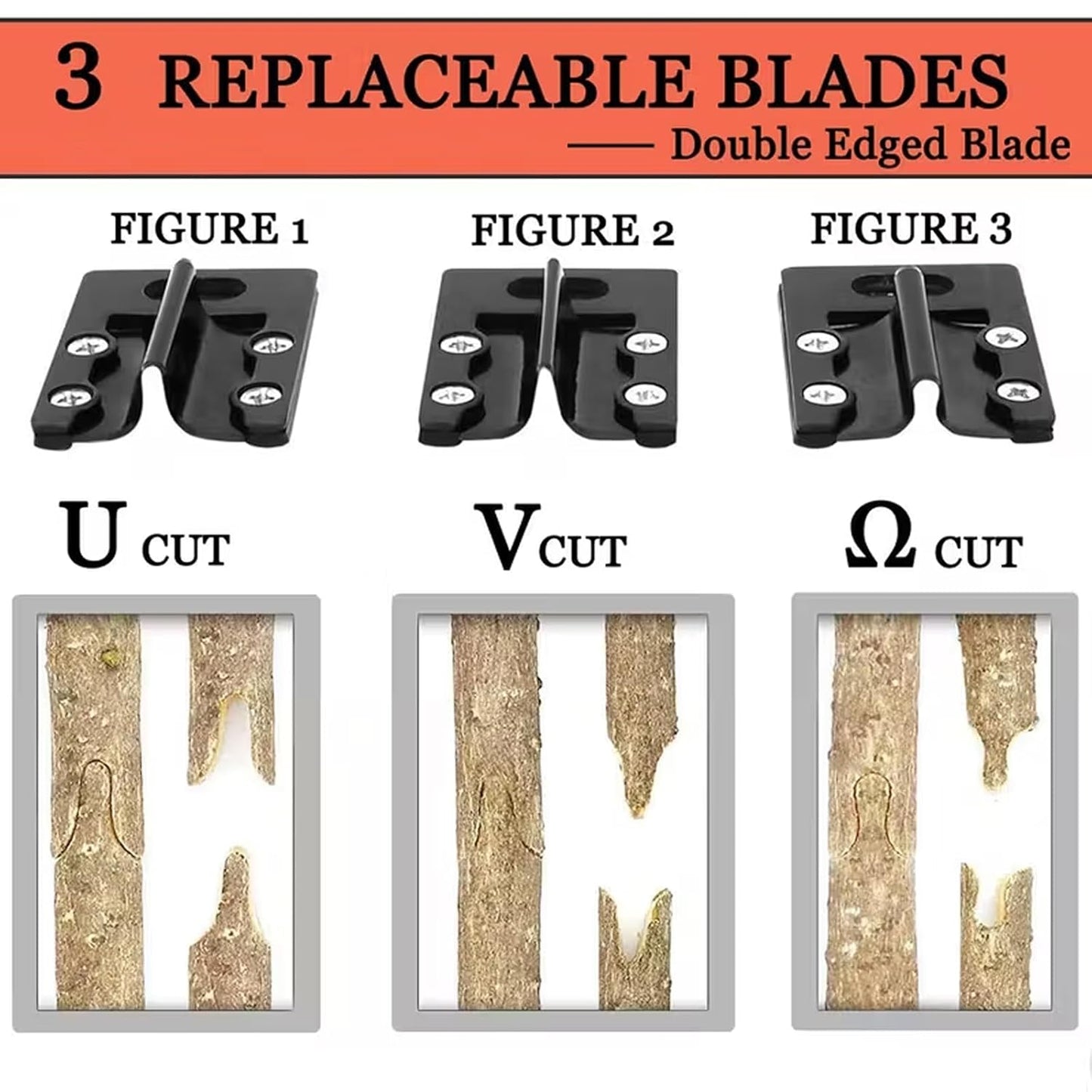 2 In 1 Garden Grafting Tool Pruner Kit For Plants, Plant Cutter For Garden, Grafting Tools For Plants, Precision Garden Grafting Tool With 3 Replaceable SK5 Steel Blades