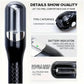 Cordless Split End Hair Trimmer Machine | Rechargeable Electric Split Ends Remover Tool for Dry, Damaged, Curly, Frizzy Hair | 2-in-1 Automatic Split End Cutter for Men & Women, Black