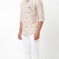 MEN'S EXCLUSIVE  LINEN  FABRIC  EMBRODARY WORK VALUE EDITION STYLISH SHIRT