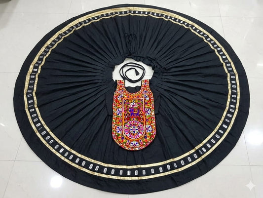 Lehenga Stitched Lehenga Fabric : Roman Silk Lehenga Work : Mirror Work Less