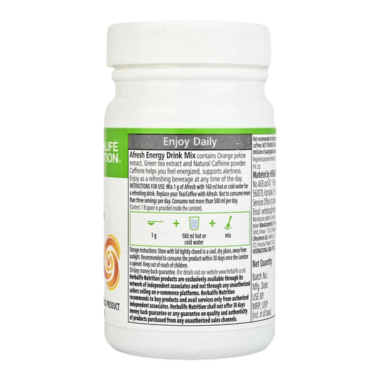 Herbalife Nutrition Afresh Energy Drink Mix (Ginger, 50 g)