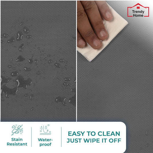 Senego by Trendy Home Anti-Slip Mat for Kitchen (45 cm x 5 m), Food Grade & Washable, Mat for Fridge, Shelves, Cupboards, EVA Shelf Liner Sheet for Drawers & Wardrobe