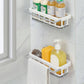 Two Tone Hanging Drain Rack | Retractable Storage Rack | Sponge Drain Tray | Kitchen/Bathroom Sink Tray with Drying Basket | Kitchen Storage Organizer Multicolor Pack of 1